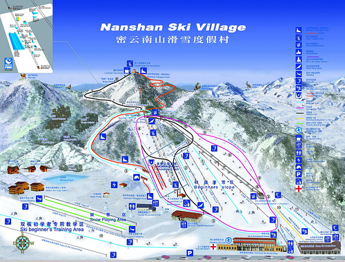 Nanshan Ski Village in Miyun County Beijing